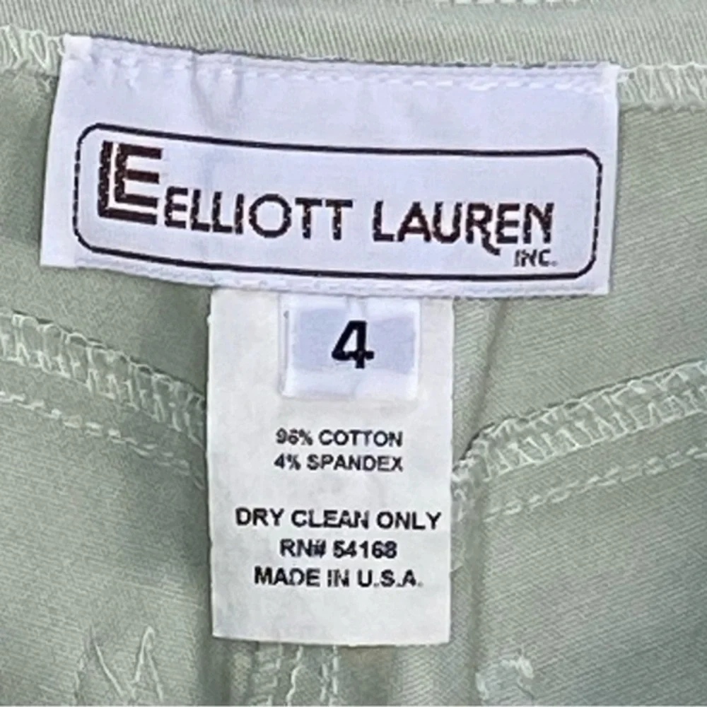 Elliott Lauren mint green capri ankle wide pants size 4